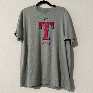 Nike Gray Texas Rangers Short Sleeve Tee